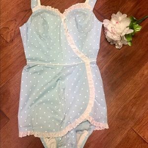 Stop Staring! Swimsuit Retro Vintage One-Piece Med